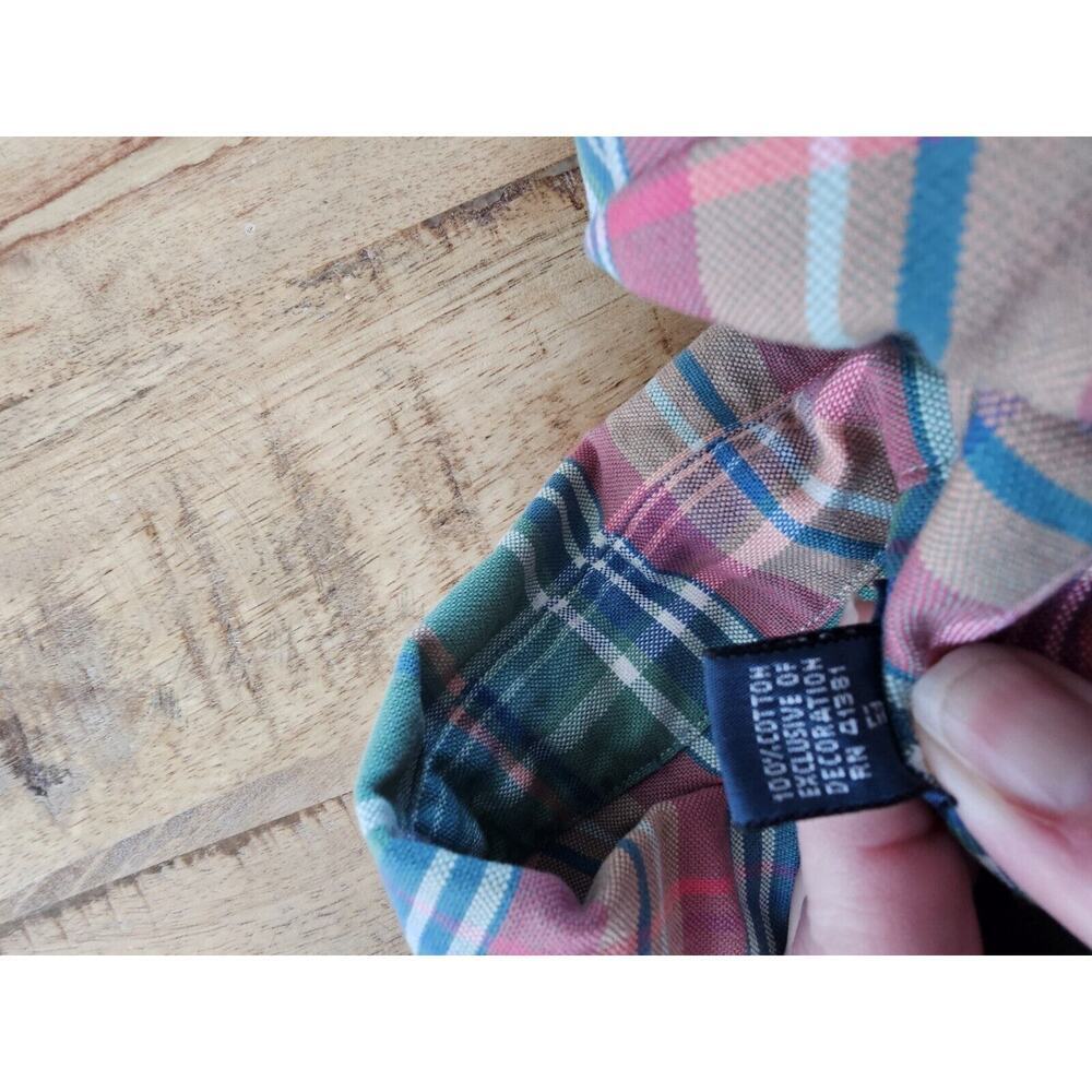 Ralph Lauren Custom Fit Plaid Button Down Shirt Men's Size XL Preppy Nautical - Picture 10 of 13